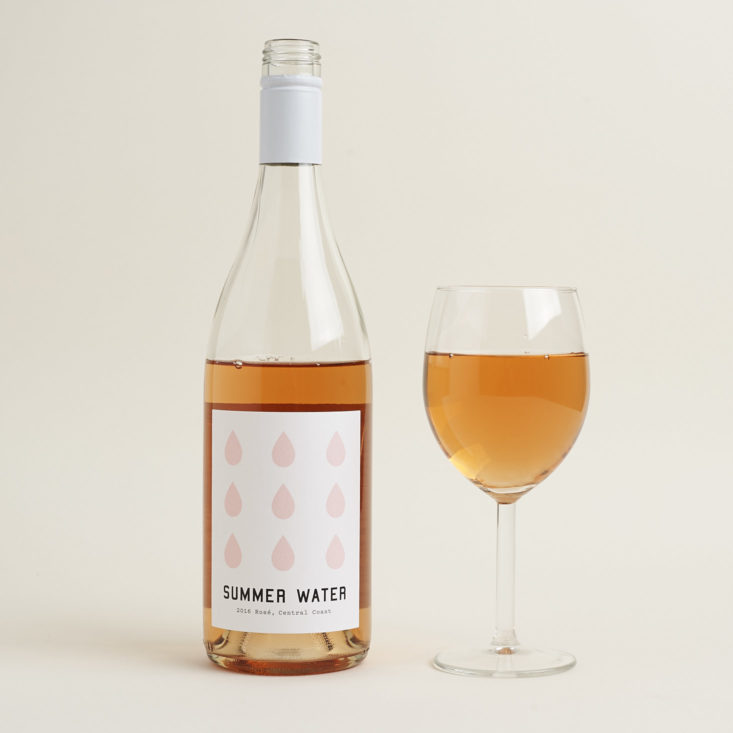 2016 Summer Water® Rosé with wine glass