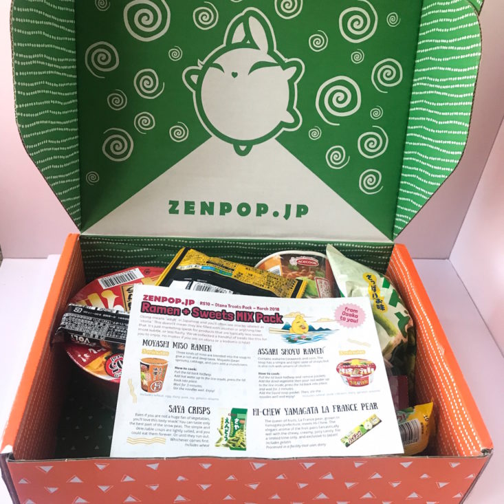 Zenpop Sweets + Ramen Open Box
