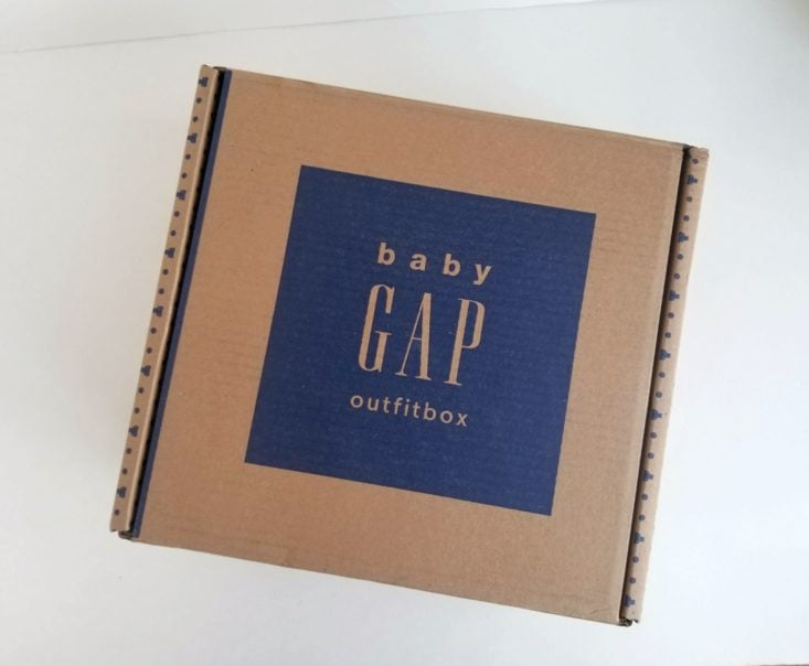 outside Baby Gap Outfit Box
