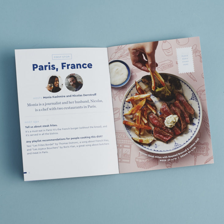 pages 3 and 4 of blue apron passport