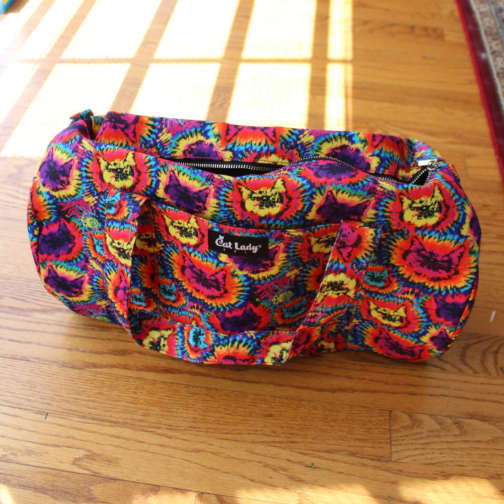 Cat Tie-Dye Duffel Bag