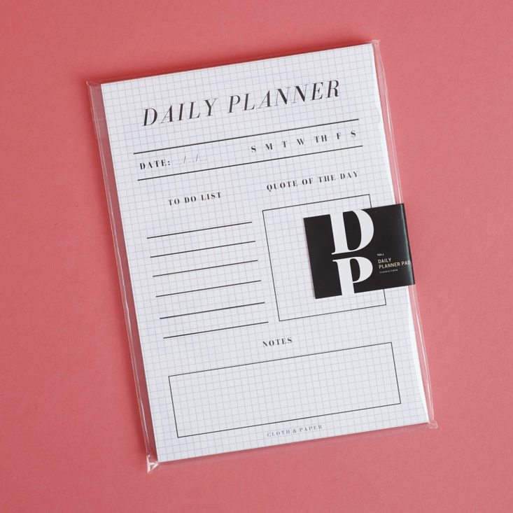Graph Daily Planner Pad