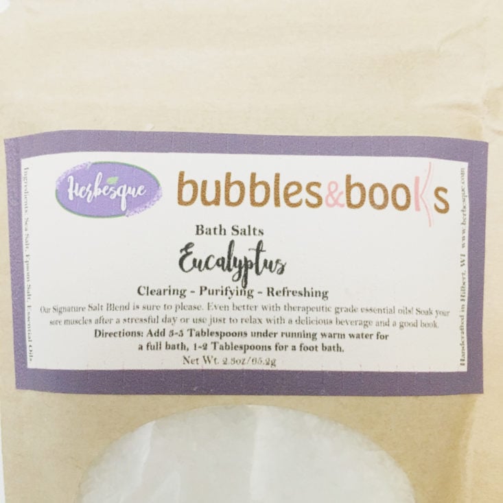 Bubbles & Books March 2018 Bath Salts
