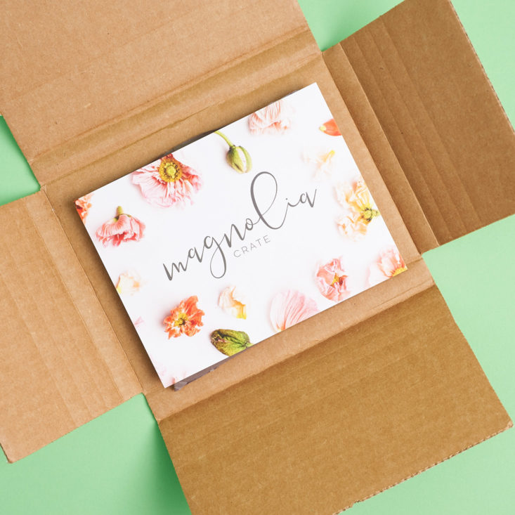 magnolia crate stationery subscription box unboxing and review april 2018