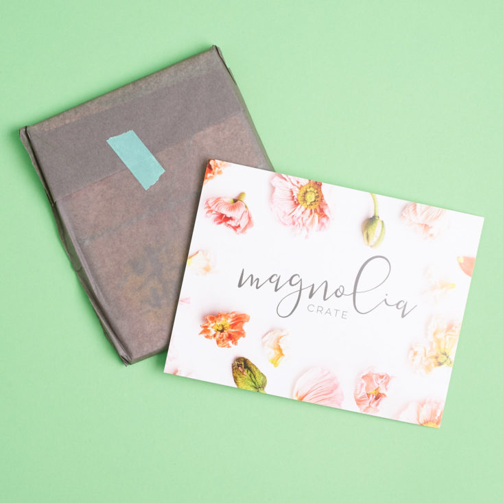 magnolia crate greeting card subscription box unboxing and review april 2018