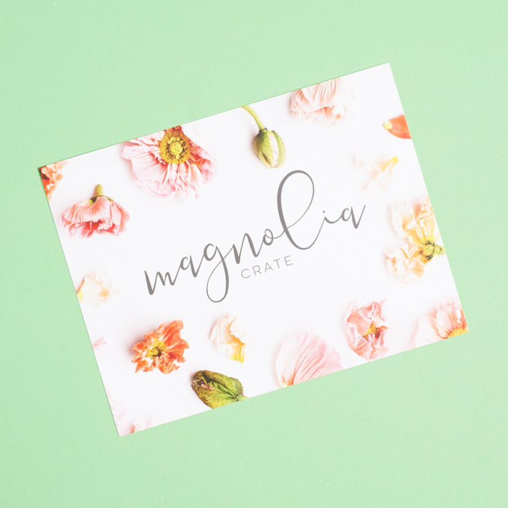 magnolia crate subscription box info card