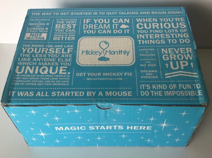 Mickey Monthly box closed