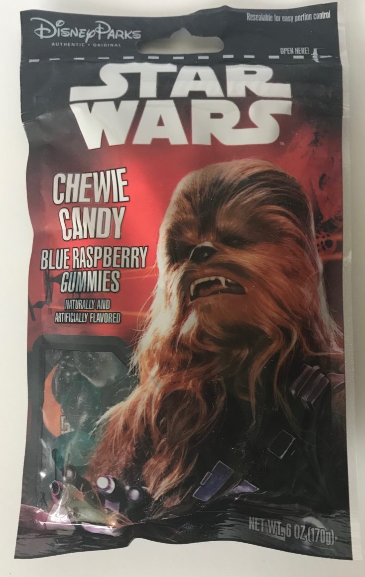 Disney Parks Star Wars Chewie Candy Blue Raspberry Gummies 6 oz bag