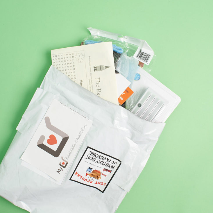 mini monthly mystery box of awesome march 2018 subscription box review and unboxing