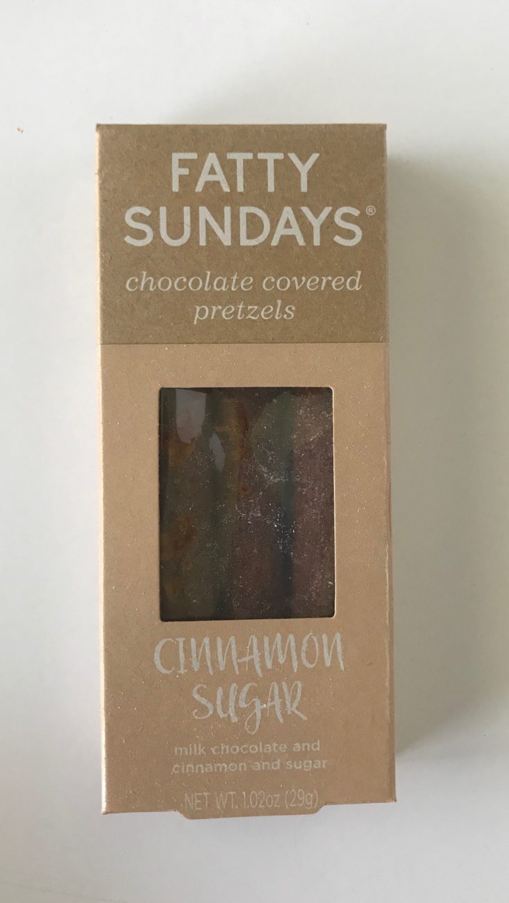 Fatty Sundays Chocolate Covered Pretzels in Cinnamon Sugar 