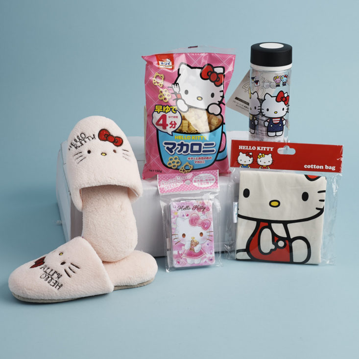 all hello kitty items inside my japan box for april 