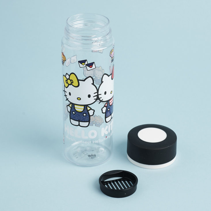 filtered water bottle with hello kitty print