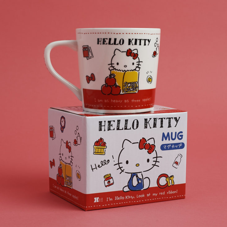 Hello Kitty mug on top of box