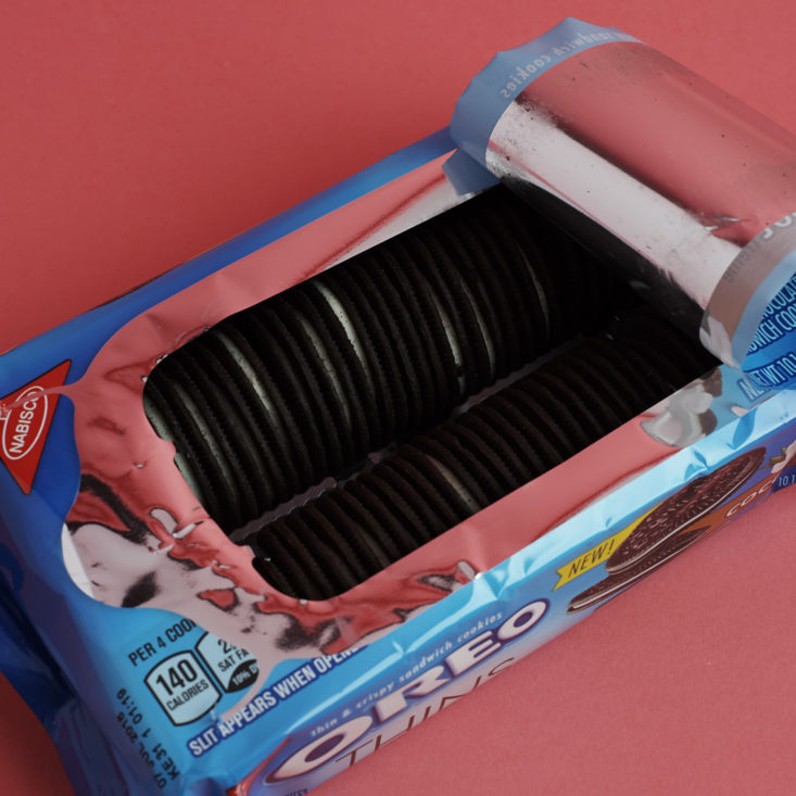 opened Coconut OREO Thins package