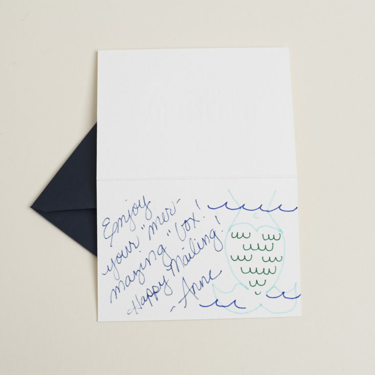 Message inside card
