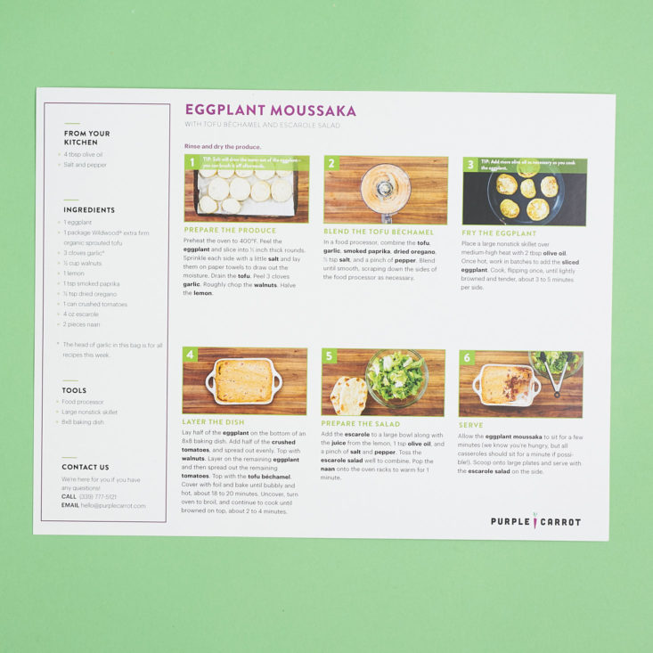 vegan eggplant moussaka recipe steps