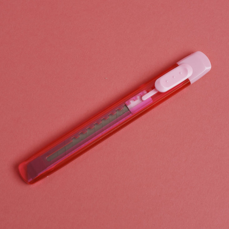 pink paper cutter