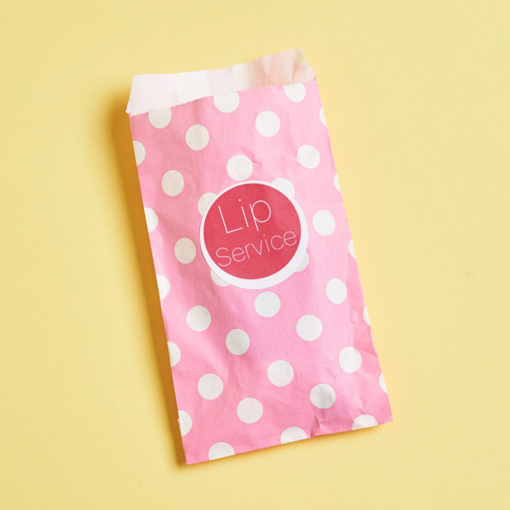 pink polka dot pouch