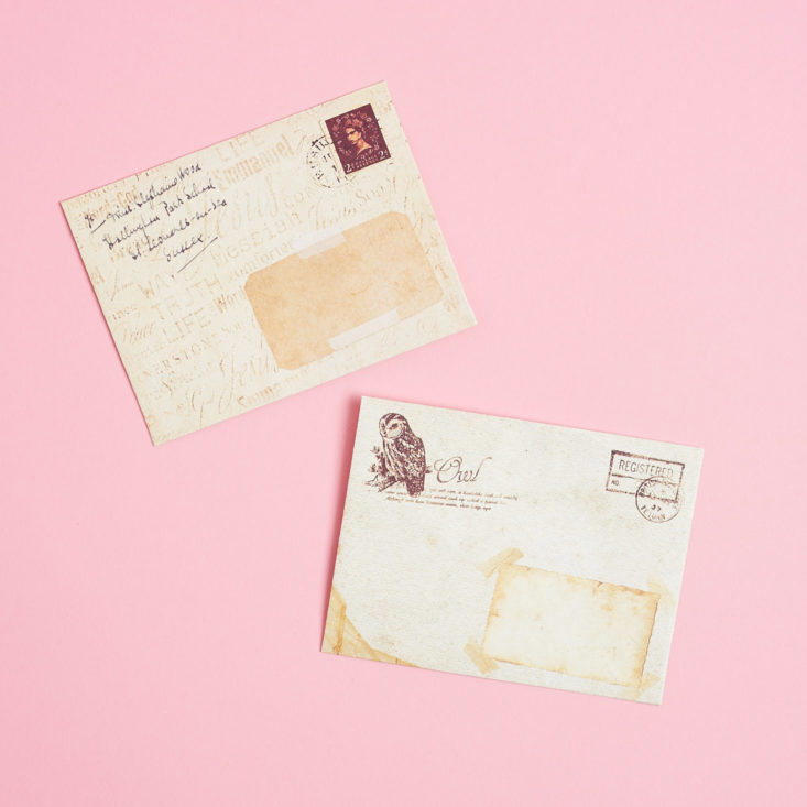 mini old timey envelopes