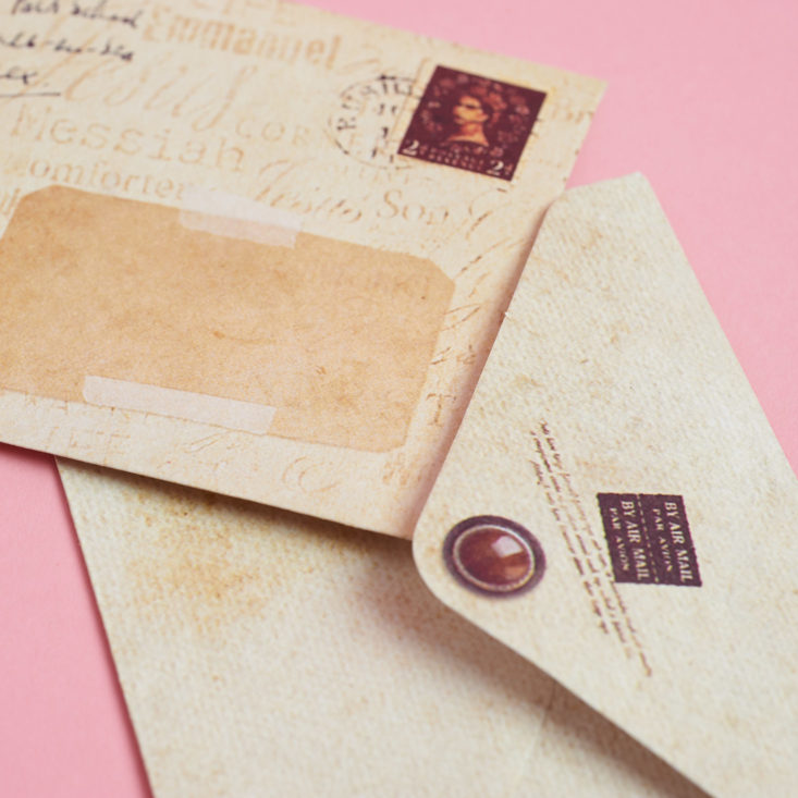 closeup on old timey envelopes