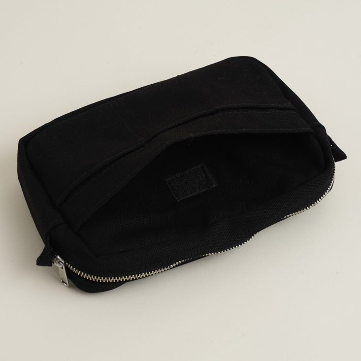 back pockets on delfonics small inner carrying case in black