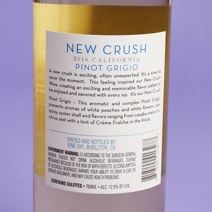 pinot grigio label