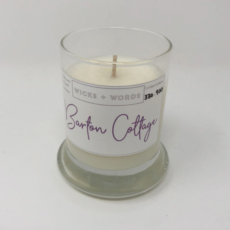 Exclusive! Wicks + Words  Candle in "Barton Cottage" 