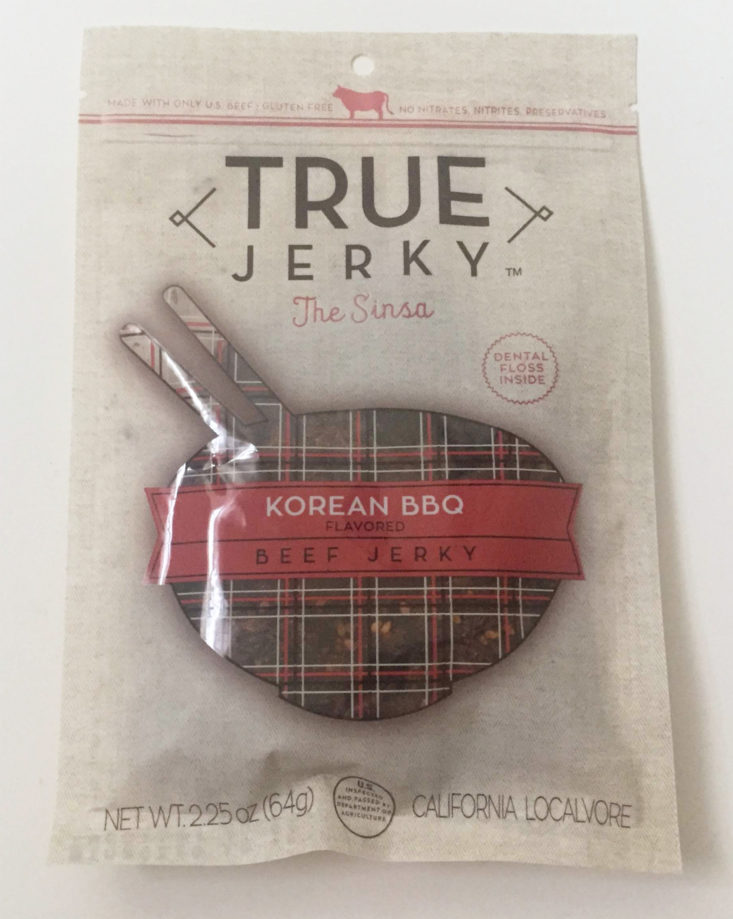 True Jerky, The Sinsa, Korean BBQ, 2.25 oz -