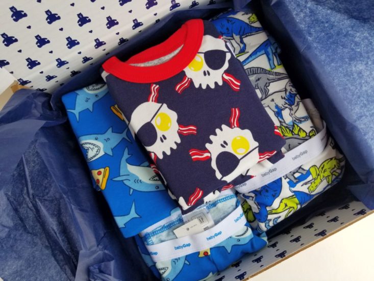 inside the Baby Gap Outfit Box