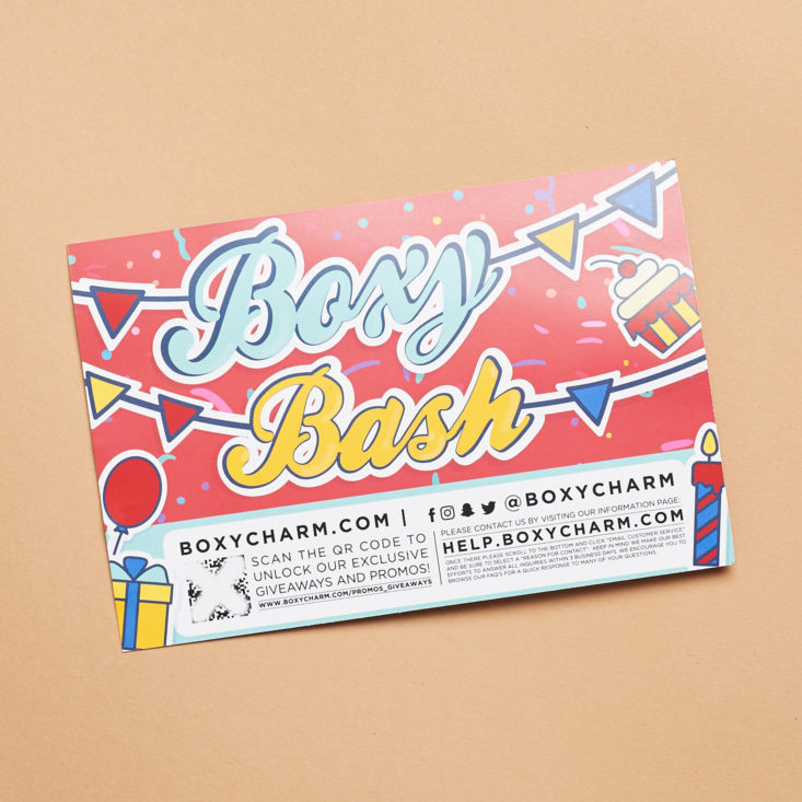 Boxy Bash info card