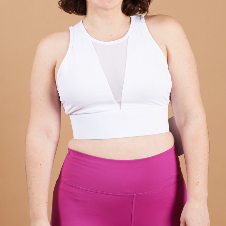 fabletics white crop top
