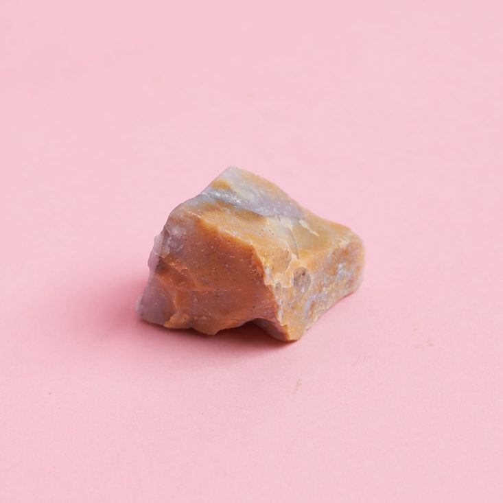 gaia collective crystal with orange and purple colors