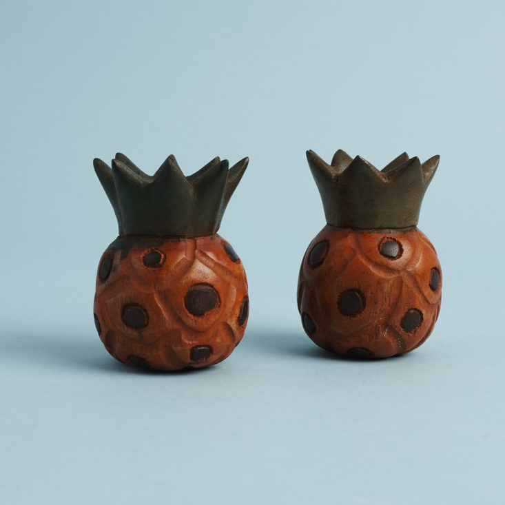 wooden pineapple candle sticks