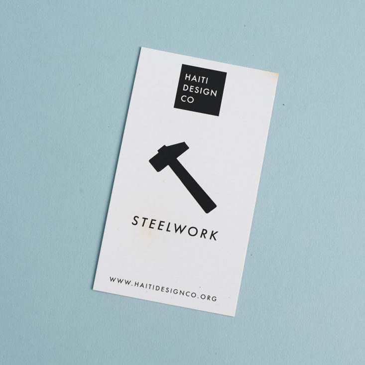 steelwork info card