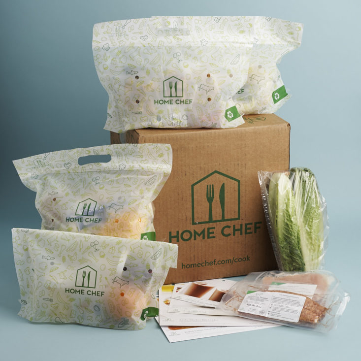 May 2018 Home Chef meals with box
