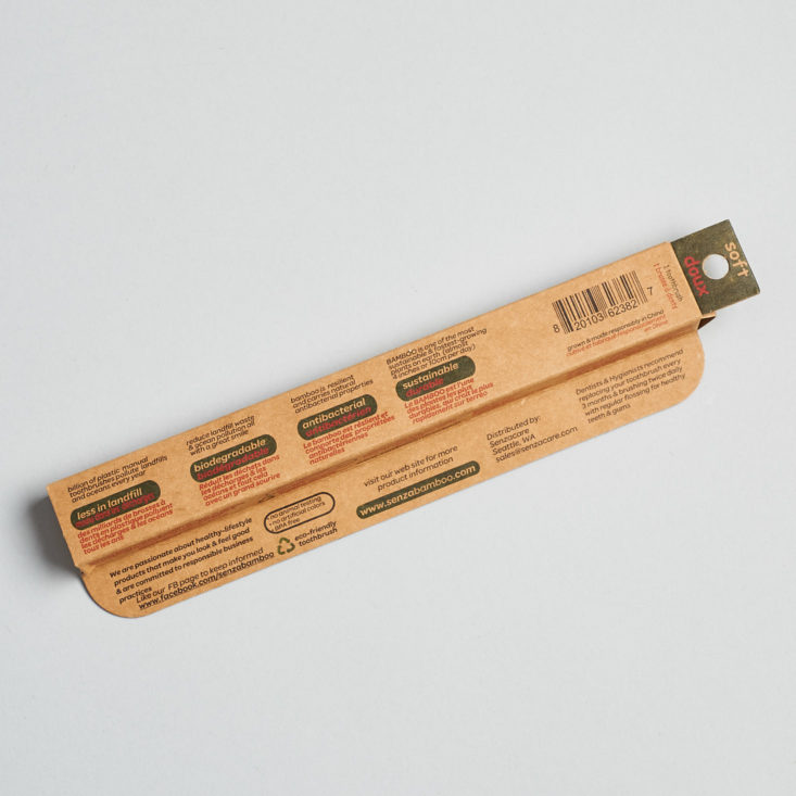 wood toothbrush in box