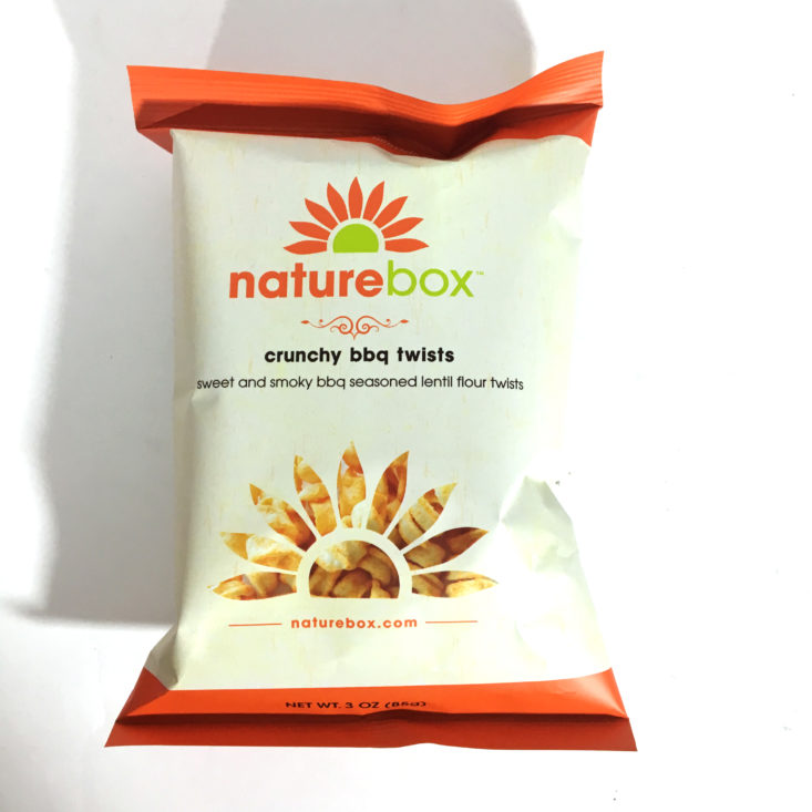 NatureBox April 2018 - Crunchy BBQ Twists