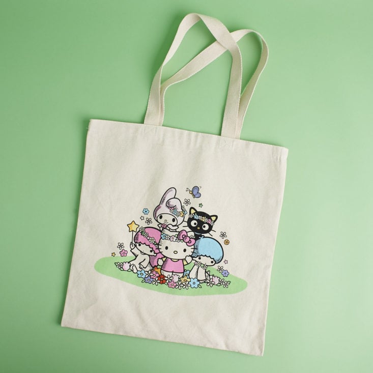 sanrio small gift crate spring box tote bag graphic