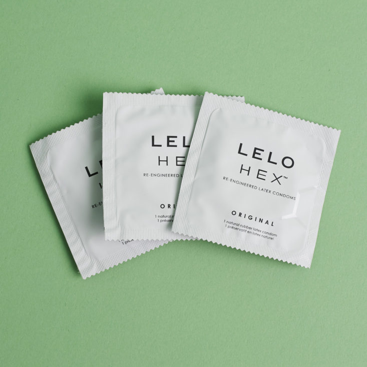 3 Lelo Hex Condoms
