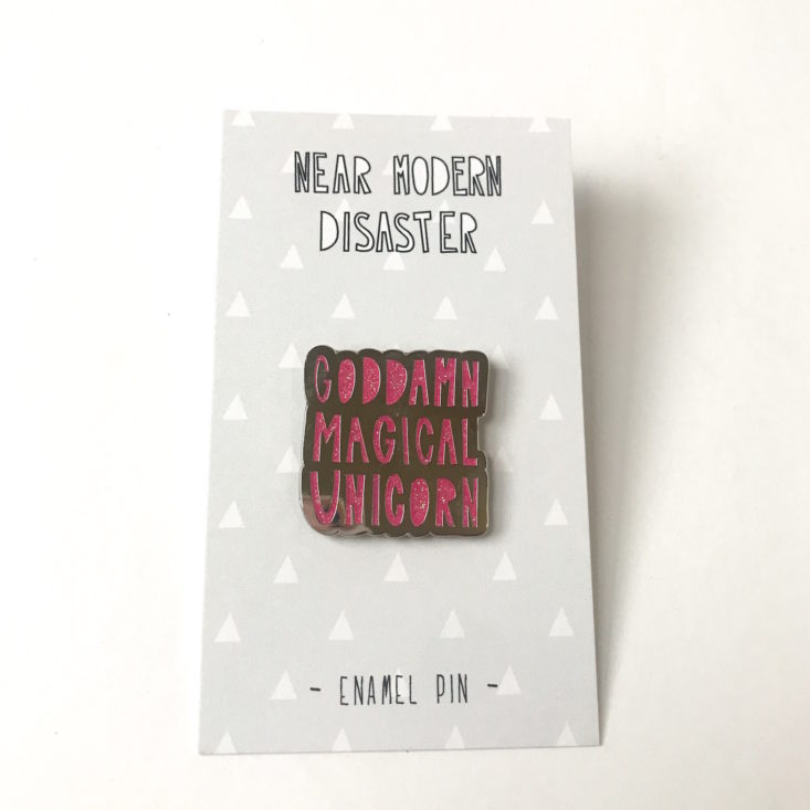 Near Modern Disaster GD Unicorn Enamel Pin 