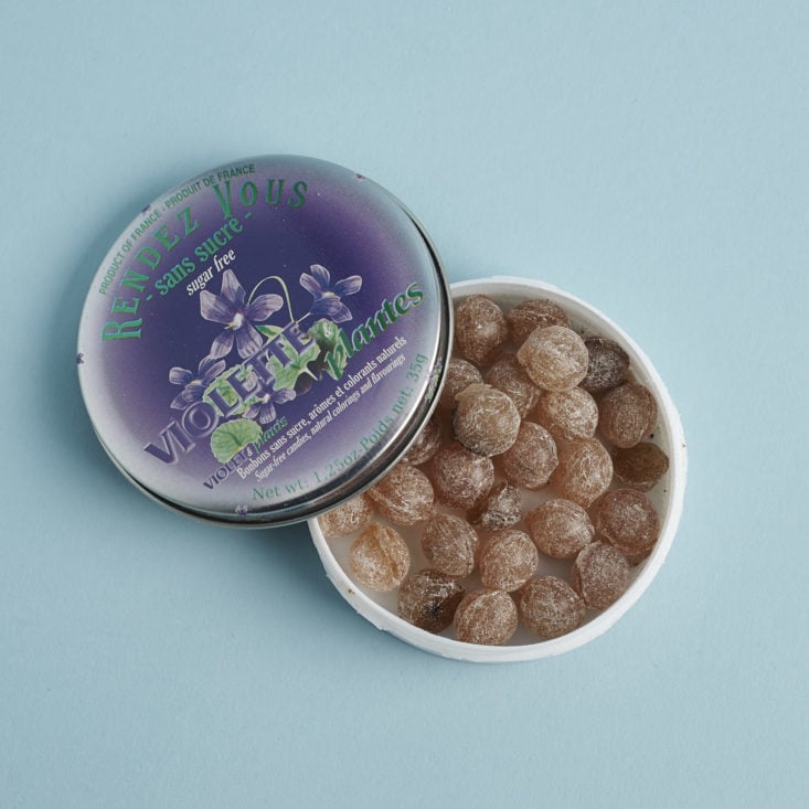 lid off of French Pastilles by Rendez Vous