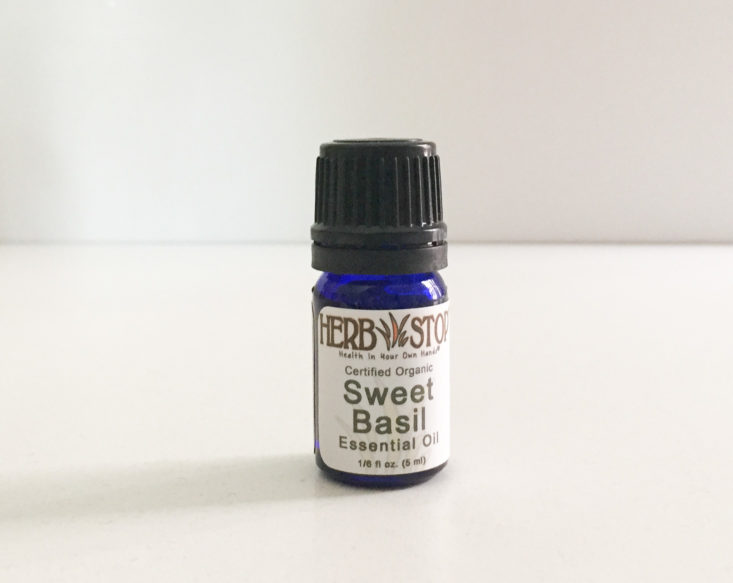 Sweet Basil Essential Oil, 1/6 oz