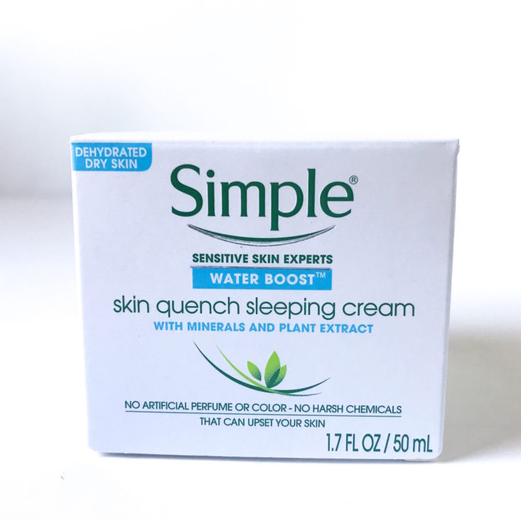 Simple Skincare Skin Quench Sleeping Cream, 