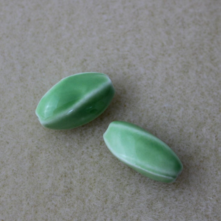 Blueberry Cove Beads May 2018 Green Ceramic