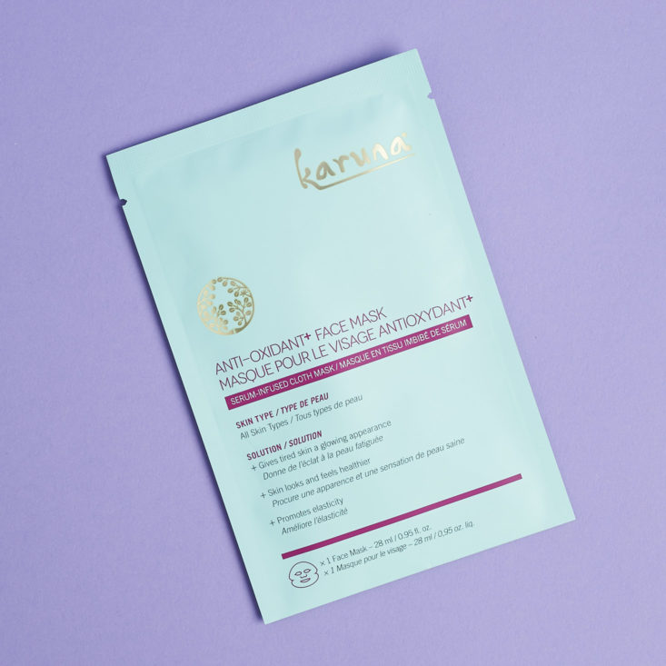 causebox summer karuna mask packet