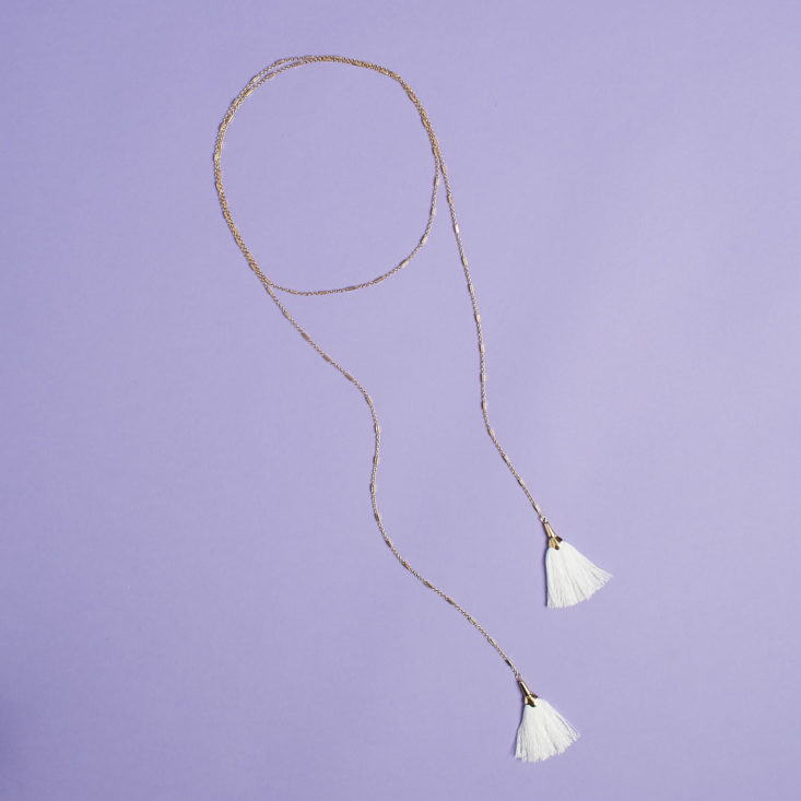 causebox summer long chain necklace