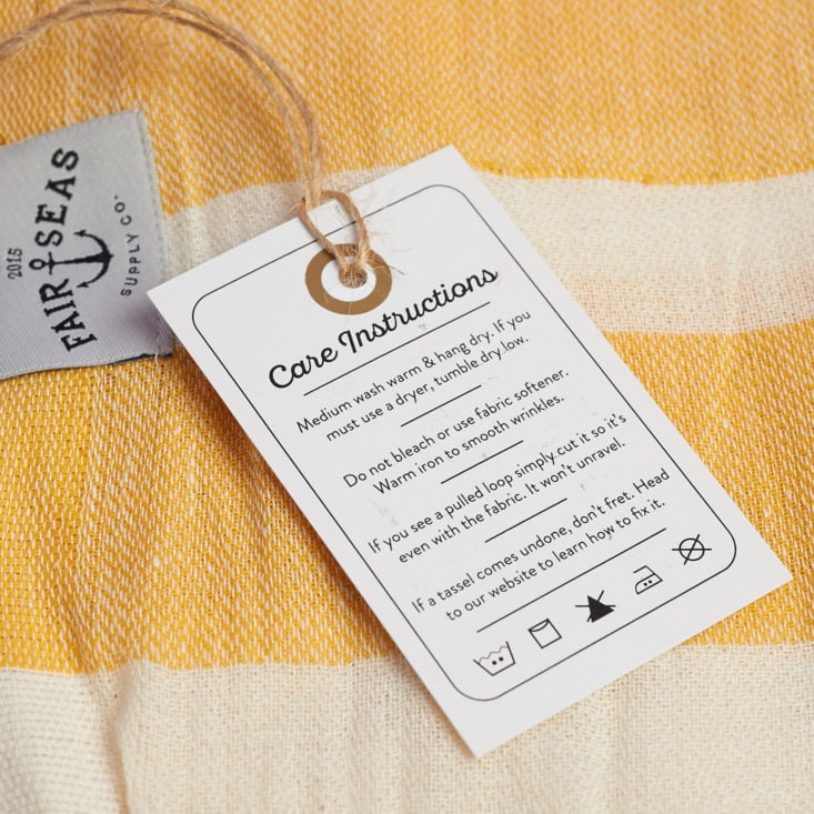 causebox summer turkish towel care