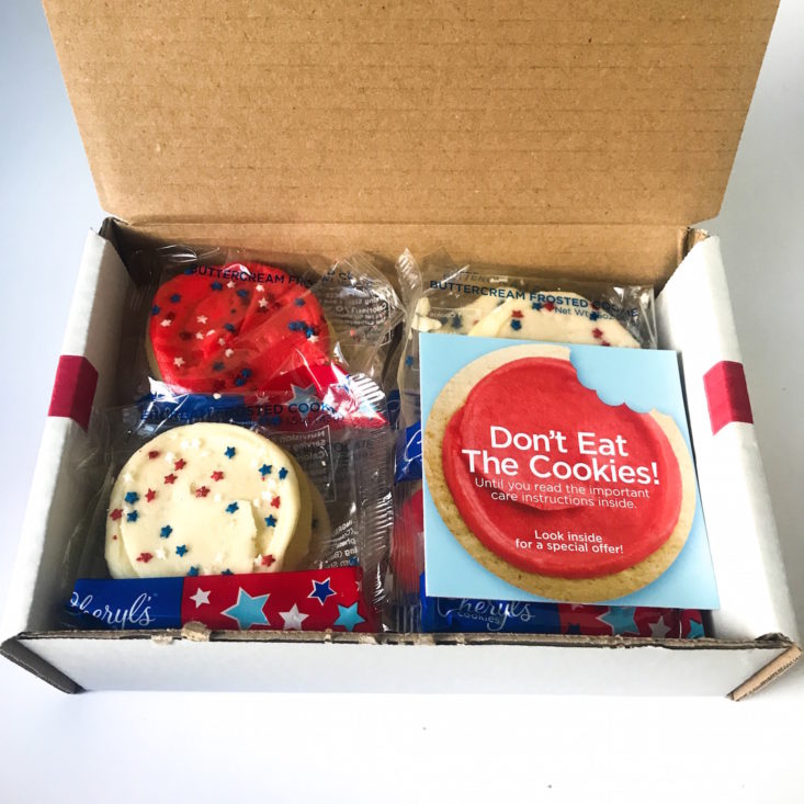 open Cheryl's Cookie of the Month Club box