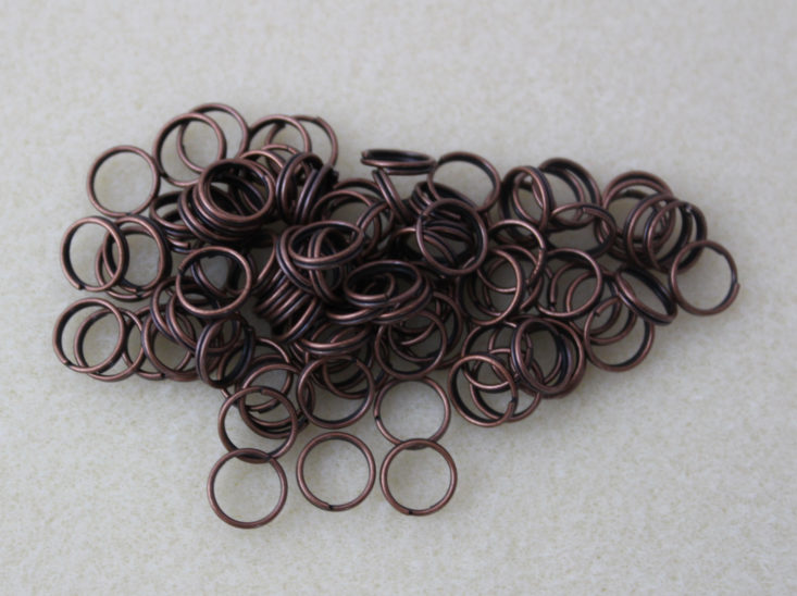 0.7 x 8mm Split Ring, Antique Copper Plated (100)