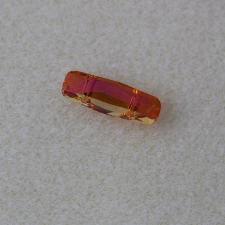 5 x 19mm Swarovski Crystal Column 2-Hole Bead, Crystal Astral Pink
